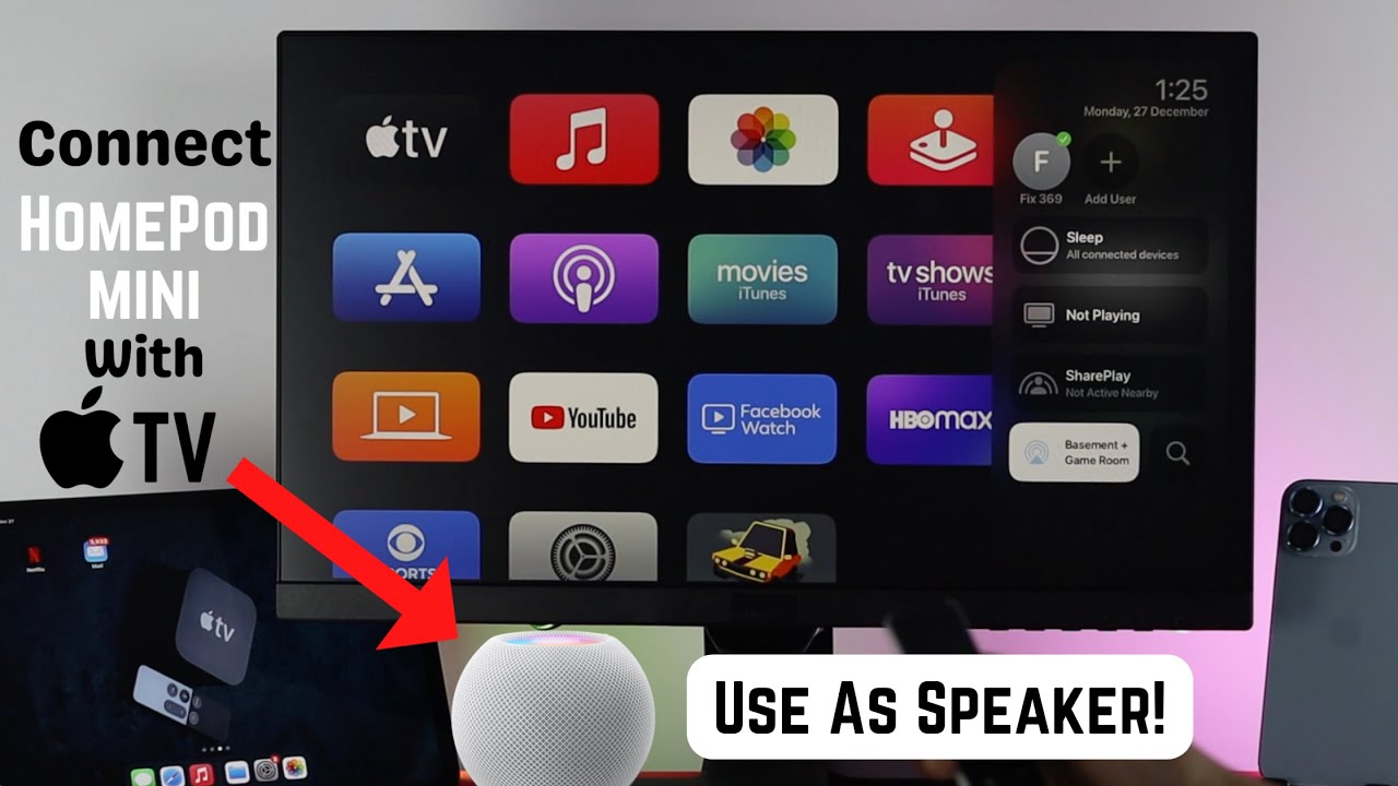 Connect HomePod to Apple TV